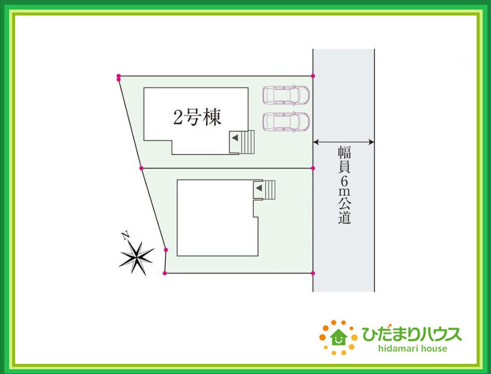 須賀川森宿　新築戸建　2号棟の区画図|閑静な住宅地で叶える穏やかな新生活☆彡