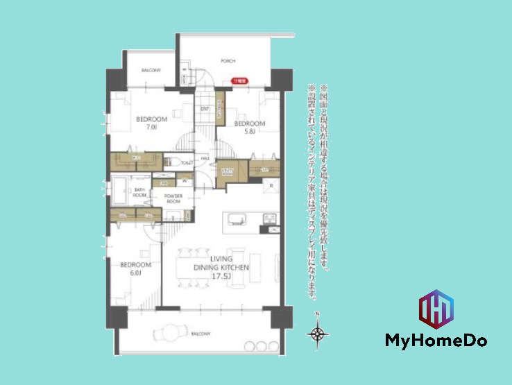 カルティア瓢箪山2　の間取り