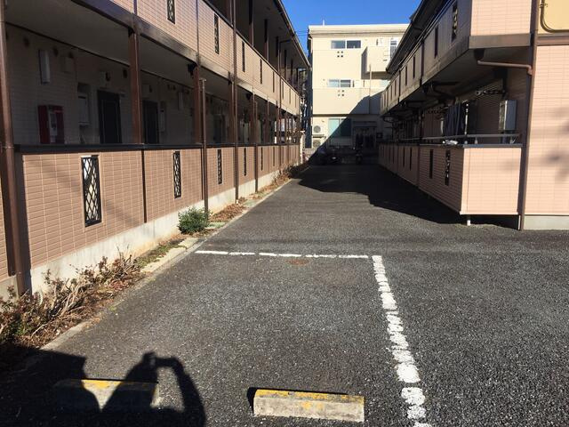 バイク置けます。