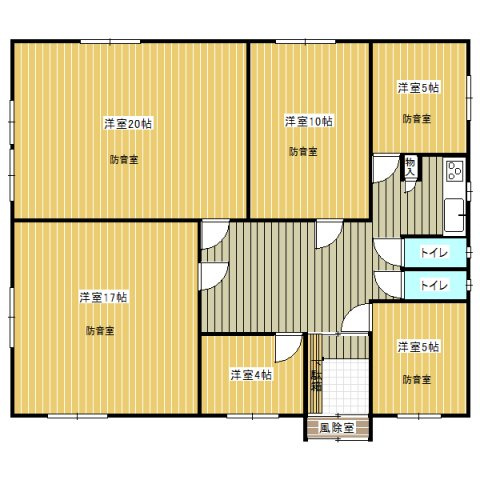 登別市新生町1丁目10-8テナントの間取り