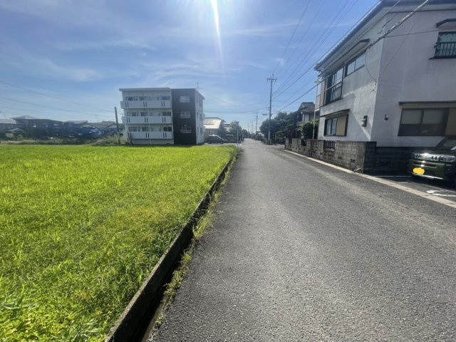 田中東町　土地の前面道路含む現地写真