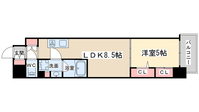 【間取り】 | アーバネックス梅田中崎町2