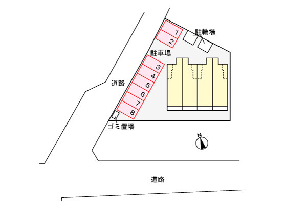 コンバーレ　アイヅマⅡ　　刈谷市の賃貸ならクラスホーム刈谷店の駐車場