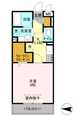 仲介手数料（賃料の1.10ヵ月）の50％OFF対象物件！の間取り