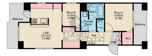 MODERN PALAZZO高宮　西高宮小学校区の間取り|MODERN PALAZZO高宮