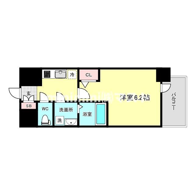 エスリード長居公園PARK AVENUEの間取り