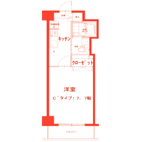 鎌倉市大船１丁目の賃貸マンションの間取り