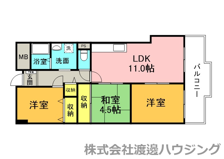 千里スカイラークの間取り