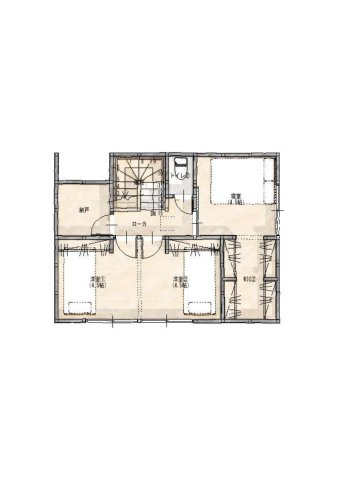 【間取り】 | 高知市城山町 | 2階