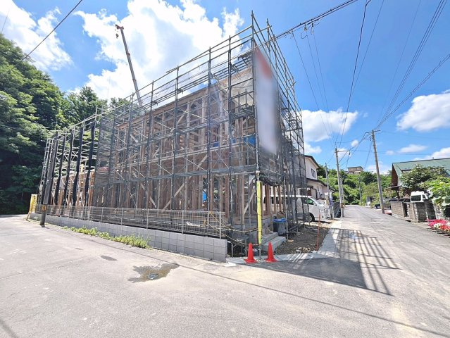新築戸建・新築建売　郡山市安積西長久保　安積第一小・安積中の前面道路含む現地写真