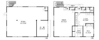【間取り】 | 東淵野辺4丁目　売工場