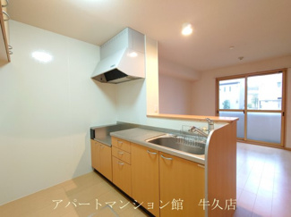 【キッチン】 | リビングタウンひたち野 Ａ | カウンターキッチン(浄水器対応型水栓)