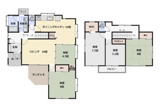 【間取り】 | 印西市木下東４丁目　中古戸建て | 間取り図