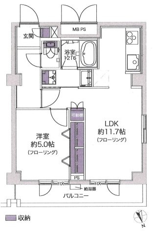 カルム本郷の間取り