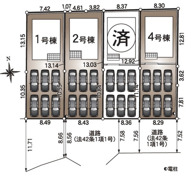 【区画図】 | 浜松市浜名区引佐町井伊谷 2期 新築一戸建て 2号棟 | 2号棟の区画図です