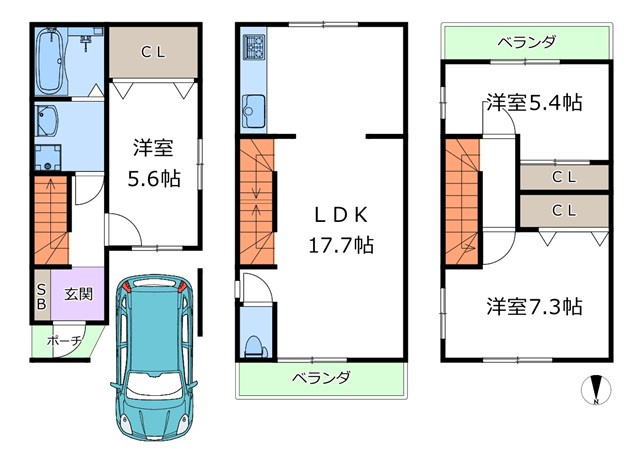【間取り】 | 豊中市服部南町中古戸建 | エイブルにて取扱い可能な住宅ローンは、全部で10種類以上！お客様にピッタリの住宅ローンを当社のFPよりご案内させて頂きます。住宅ローンのご相談だけでも、お気軽にご相談下さいませ。