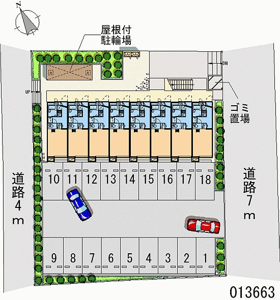 レオパレスイレブンの区画図