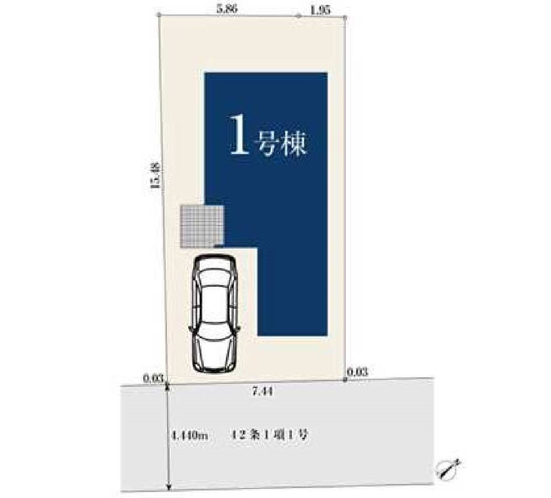 横浜市港南区上永谷4丁目14-6新築戸建て★仲介手数料無料★の区画図