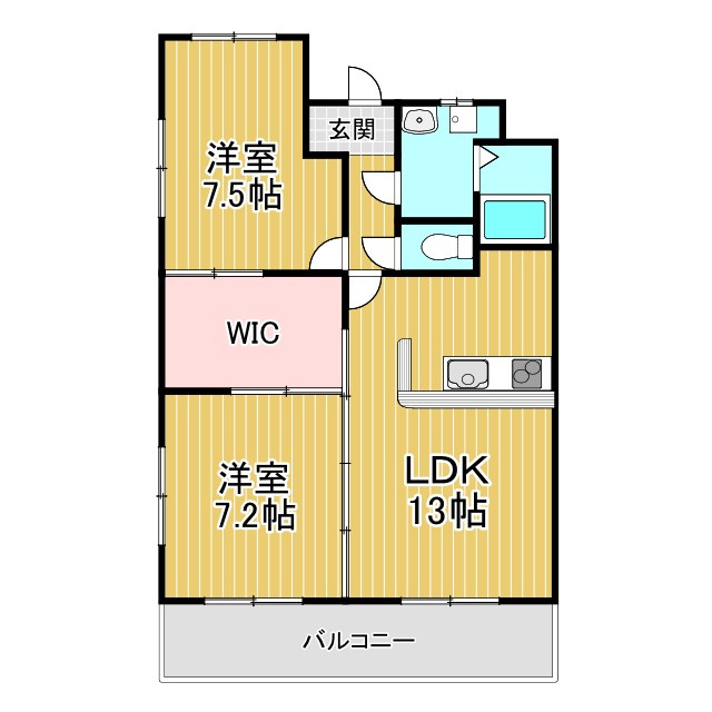 アレクサンドライト八女の間取り