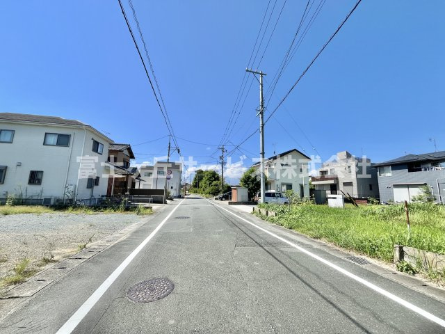 【前面道路含む現地写真】 | 浜松市中央区村櫛町 新築一戸建て 1号棟 | 前面道路です