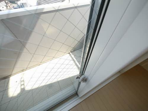 熊本市東区御領２丁目のアパートのバルコニー