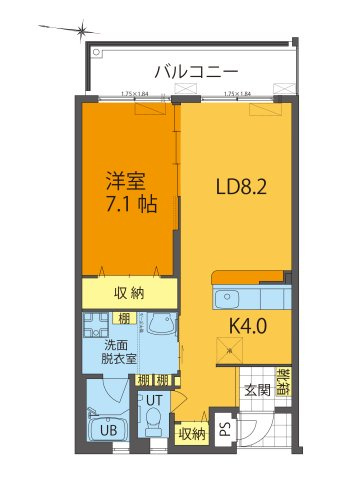 ハイグレードマンションリッチリバーの区画図