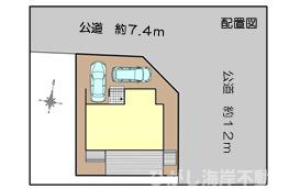 茅ケ崎市みずき２丁目　新築戸建の区画図|区画図