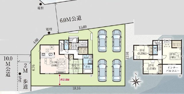 【間取り】 | 前橋市日吉町新築　城東小3分♪都市ガス