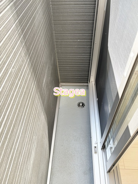 Lapis東大宮のバルコニー