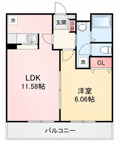 市川市本行徳のアパートの間取り