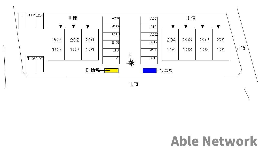 ファミール旭ヶ丘Ⅰの区画図