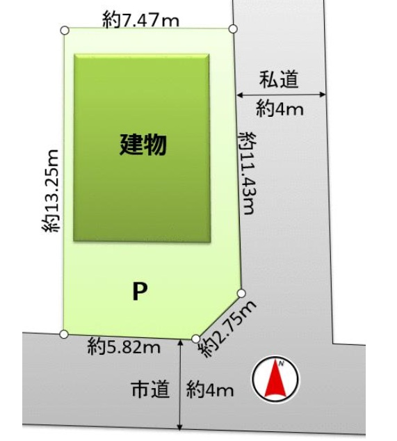 習志野市実籾３丁目の区画図