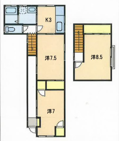 髙橋貸家２階建の間取り