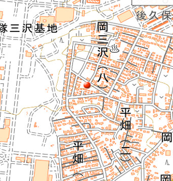 青森県三沢市　2棟アパートの地図