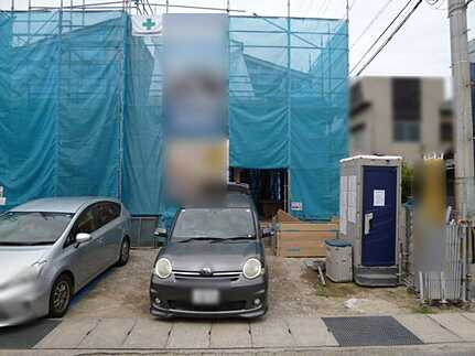 呉市広中新開3丁目の前面道路含む現地写真