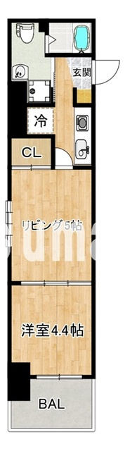 アクシーズタワー大門町の間取り|間取り図