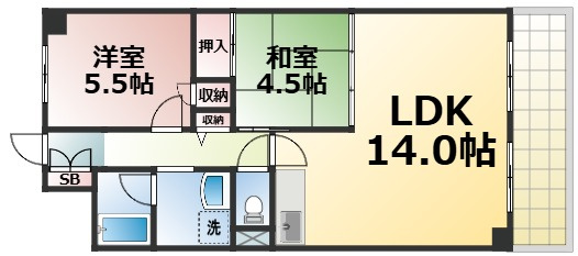 【間取り】 | 翠久マンション　仲介手数料無料