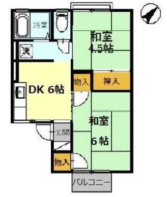 【間取り】 | ワカバハイツ