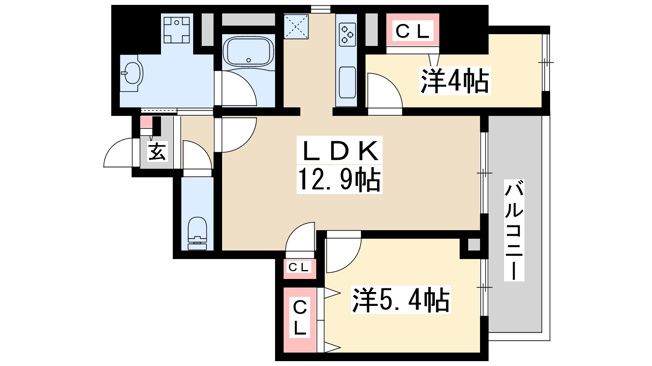 【間取り】 | エタニティ江坂
