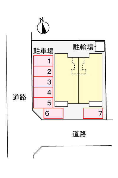 コート ベルフィオーレの区画図