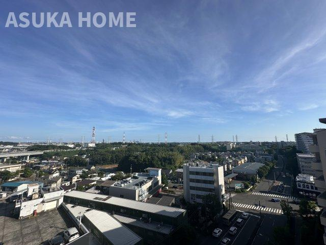 仲町台パークヒルズ　７号棟の展望|街を一望する開放的な眺望、緑豊かな住環境です。