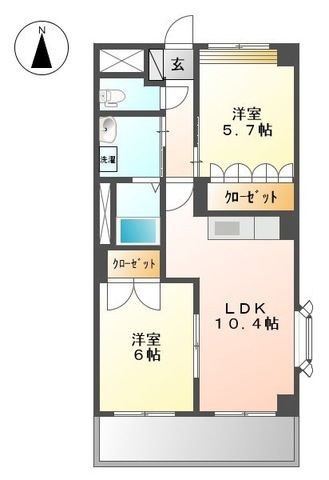グランパレス・Ｋの間取り