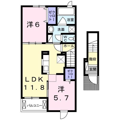 ベル　フレーズ　２４Ⅰ　　刈谷市近郊の賃貸はクラスホーム刈谷店の間取り