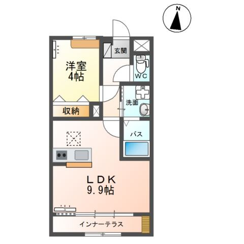 infield D　（インフィールドD）の間取り