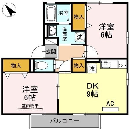 インペリアル神原　A棟の間取り