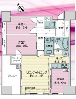 グローベルザ・シティ上野入谷の間取り