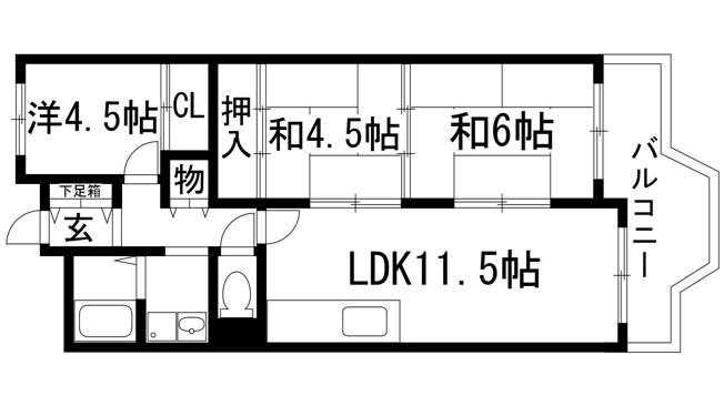 【間取り】 | コープ野村宝塚