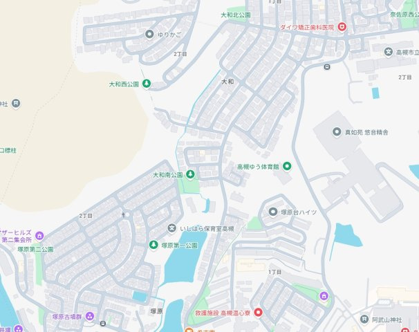 5日(土)6日(日)現地ご見学可能！　高槻市大和　全2邸の地図