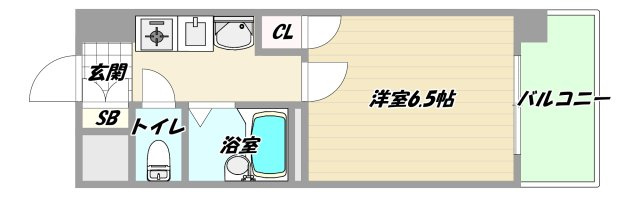 大阪市淀川区宮原２丁目の賃貸マンションの間取り