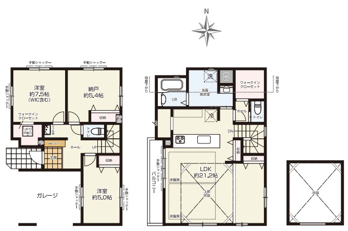 豊中市千里園　第1期　新築一戸建ての間取り